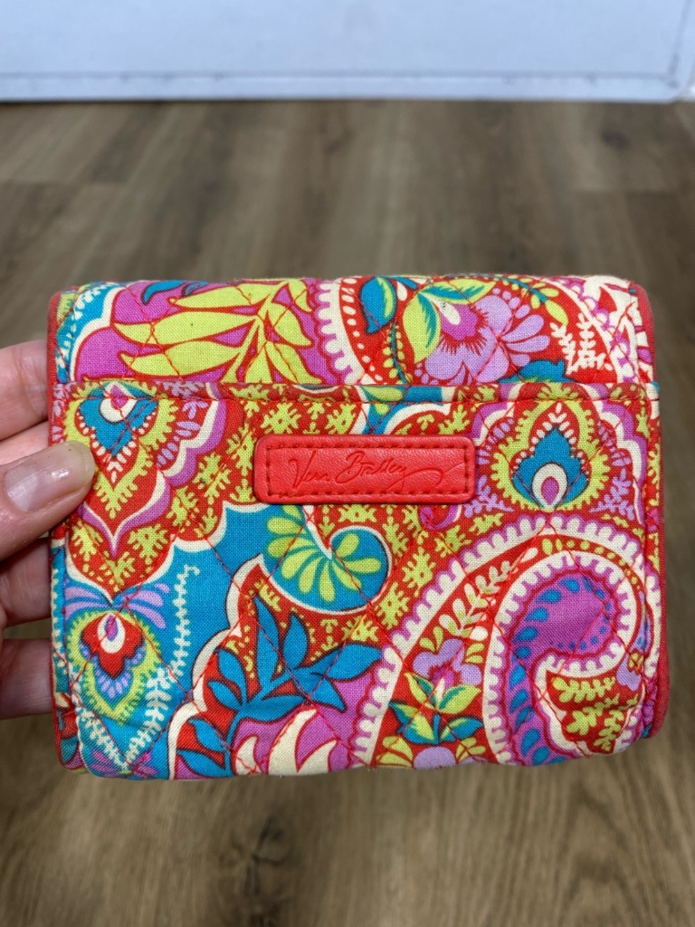 Vera Bradley Red Trifold Wallet - Compact Cardholder